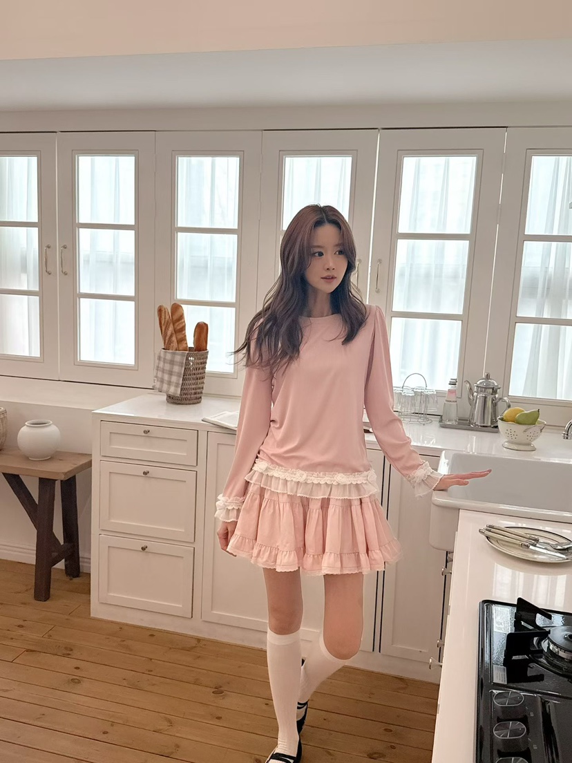 BE&amp;BE韓國直郵女裝新款真品職業休閑推薦26春夏長袖T恤BE&be長袖T恤