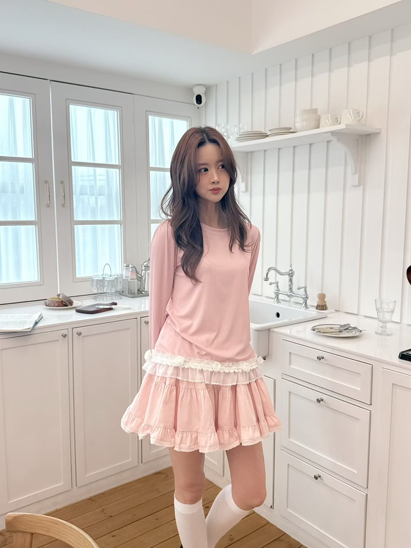 BE&amp;BE韓國直郵女裝新款真品職業休閑推薦26春夏長袖T恤BE&be長袖T恤