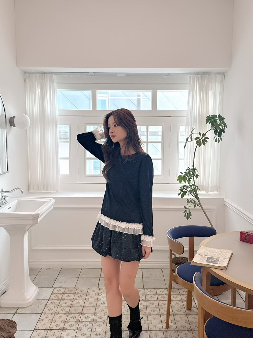 BE&amp;BE韓國直郵女裝新款真品職業休閑推薦26春夏長袖T恤BE&be長袖T恤