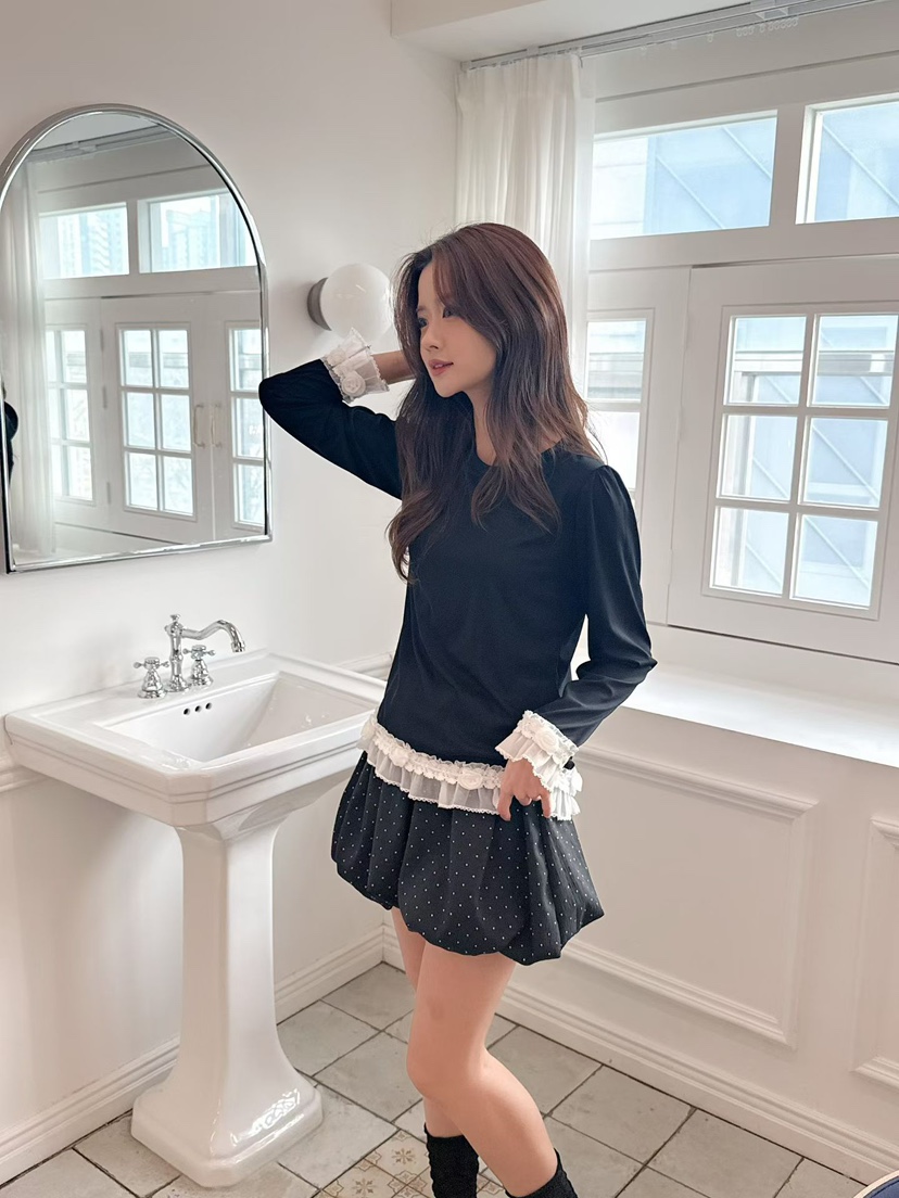 BE&amp;BE韓國直郵女裝新款真品職業休閑推薦26春夏長袖T恤BE&be長袖T恤