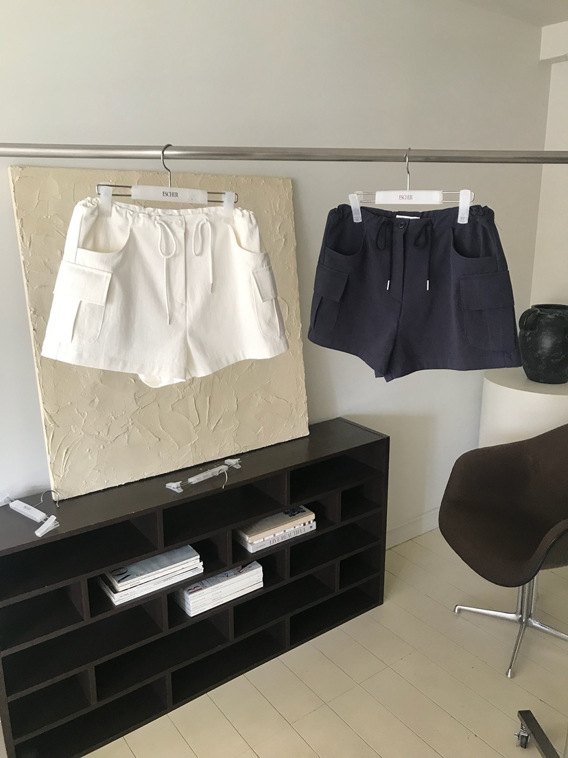 ESCHER東大門實拍女士新款熱賣時尚26春夏職業推薦短褲工裝ESCHER短褲