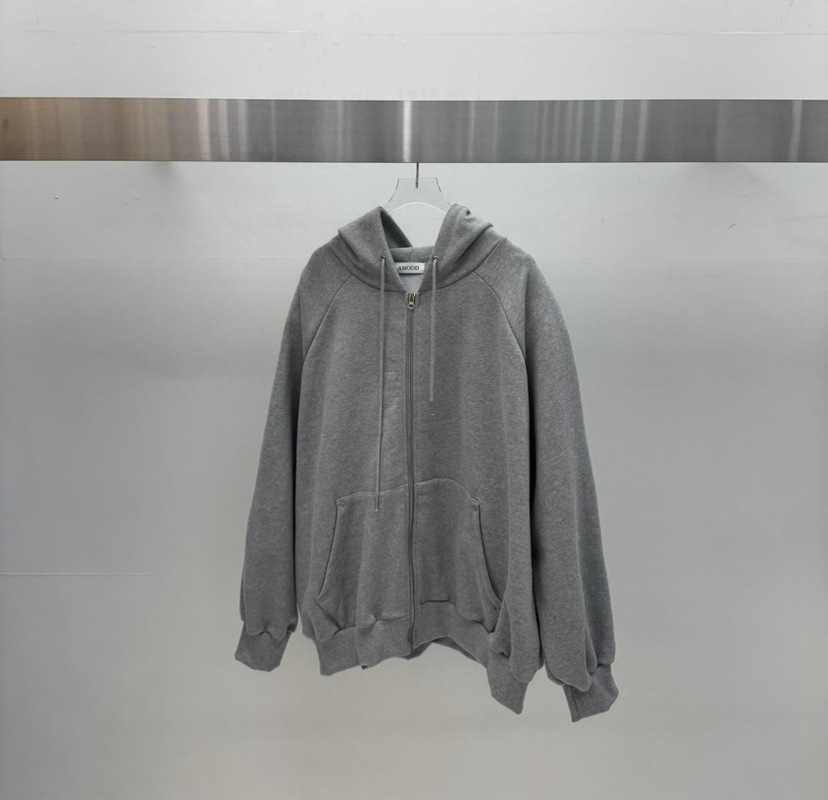 AMOOD東大門實拍女裝新款推薦時尚職業休閑真品26春夏衛衣拉鏈AMOOD衛衣圖色2
