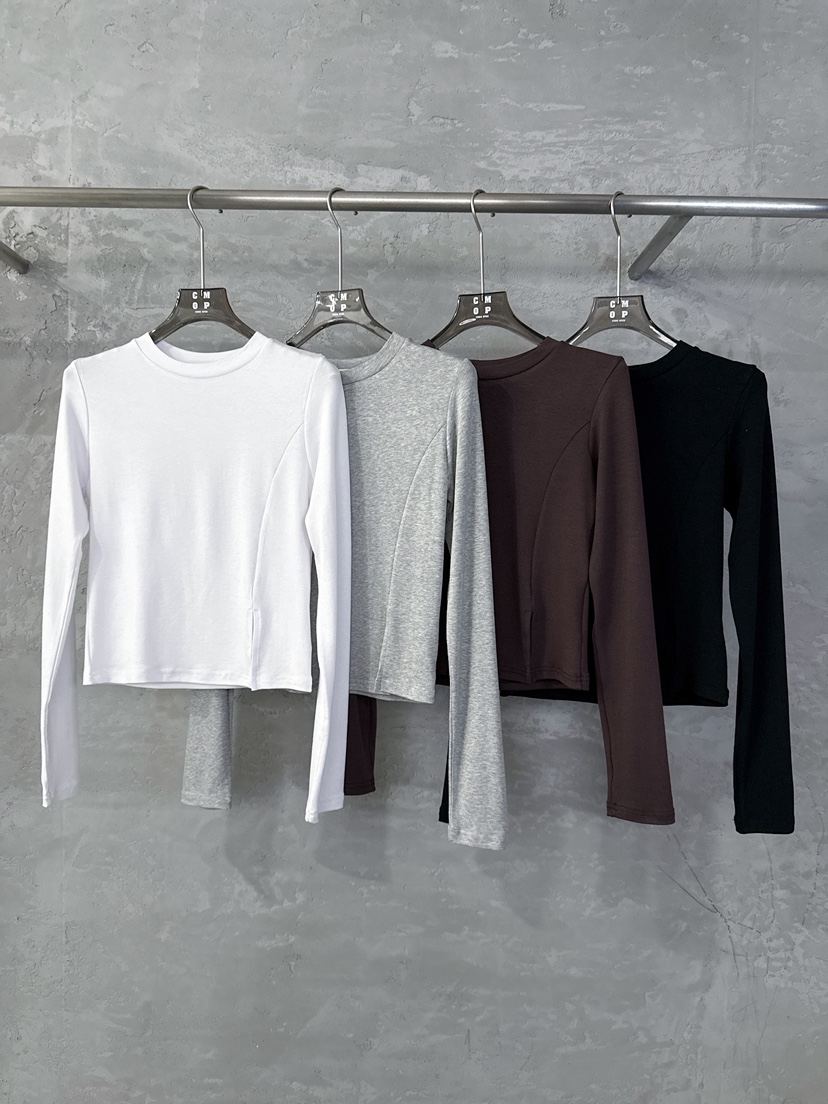 COME OPEN/HAPER韓國直郵女士新款推薦26春夏職業長袖T恤COME OPEN/HAPER長袖T恤