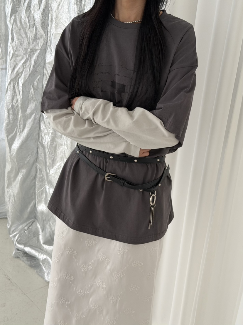 TAUPE韓國代購女裝新品推薦職業時尚休閑熱賣人氣長袖T恤TAUPE長袖T恤