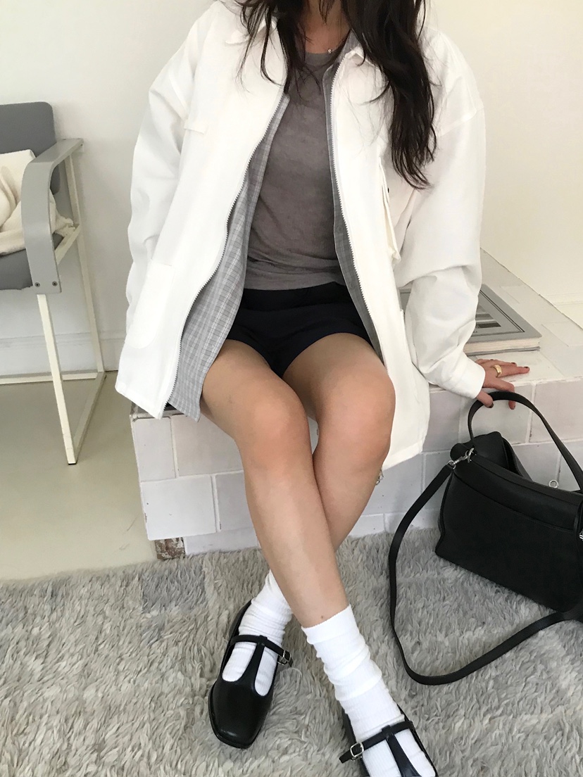 ESCHER韓國直郵女士新款推薦26春夏真品職業休閑夾克口袋ESCHER夾克