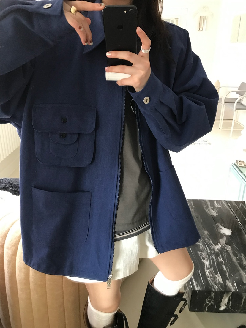 ESCHER韓國直郵女士新款推薦26春夏真品職業休閑夾克口袋ESCHER夾克