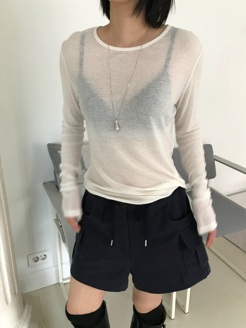 ESCHER韓國直郵女裝新品真品推薦休閑26春夏人氣時尚長袖T恤ESCHER長袖T恤