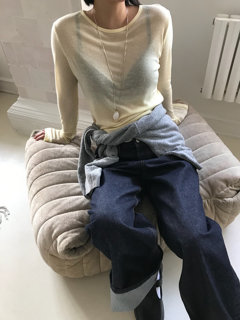 ESCHER韓國直郵女裝新品真品推薦休閑26春夏人氣時尚長袖T恤ESCHER長袖T恤