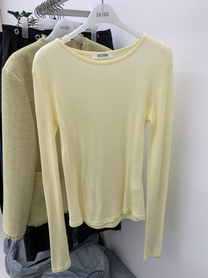 ESCHER韓國直郵女裝新品真品推薦休閑26春夏人氣時尚長袖T恤ESCHER長袖T恤圖色3