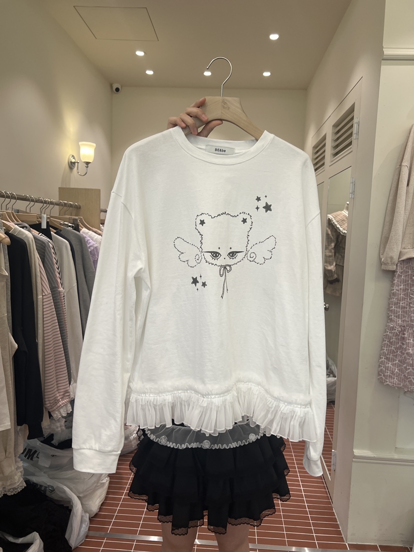 BE&amp;BE韓國直郵女士新品職業熱賣休閑真品26春夏長袖T恤BE&be長袖T恤圖色1