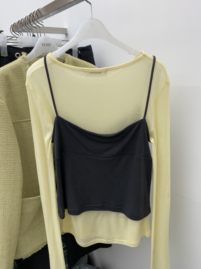 ESCHER韓國直郵女士新品推薦人氣26春夏吊帶背心不含內搭ESCHER吊帶/背心