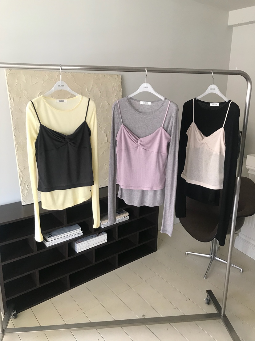 ESCHER韓國直郵女士新品推薦人氣26春夏吊帶背心不含內搭ESCHER吊帶/背心