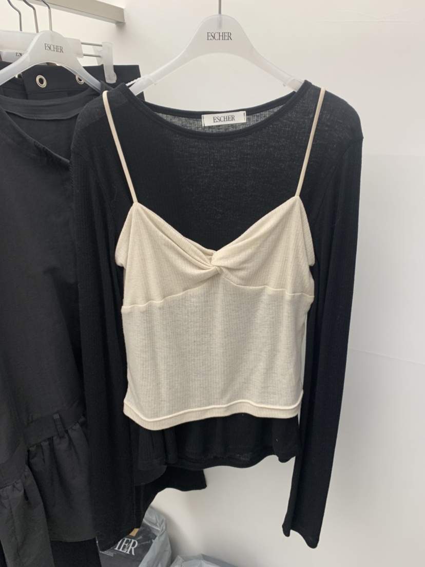 ESCHER韓國直郵女士新品推薦人氣26春夏吊帶背心不含內搭ESCHER吊帶/背心圖色3