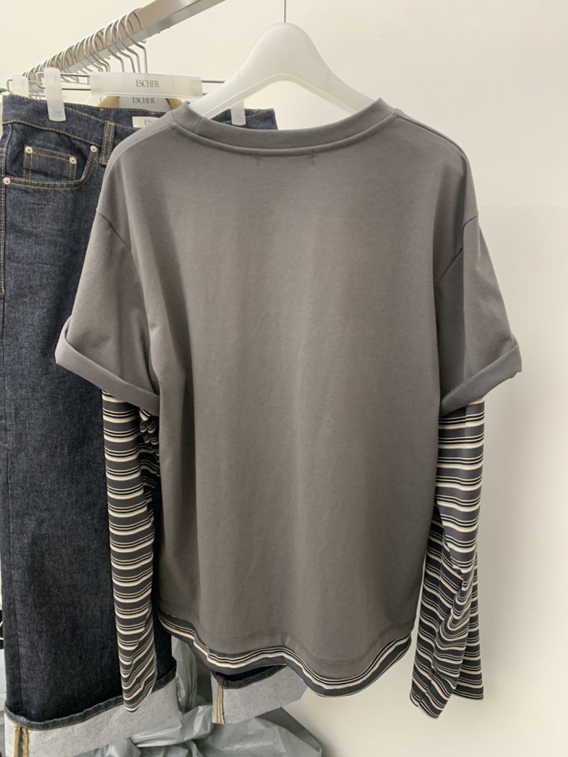 ESCHER東大門實拍女士新品職業休閑推薦時尚真品26春夏長袖T恤ESCHER長袖T恤