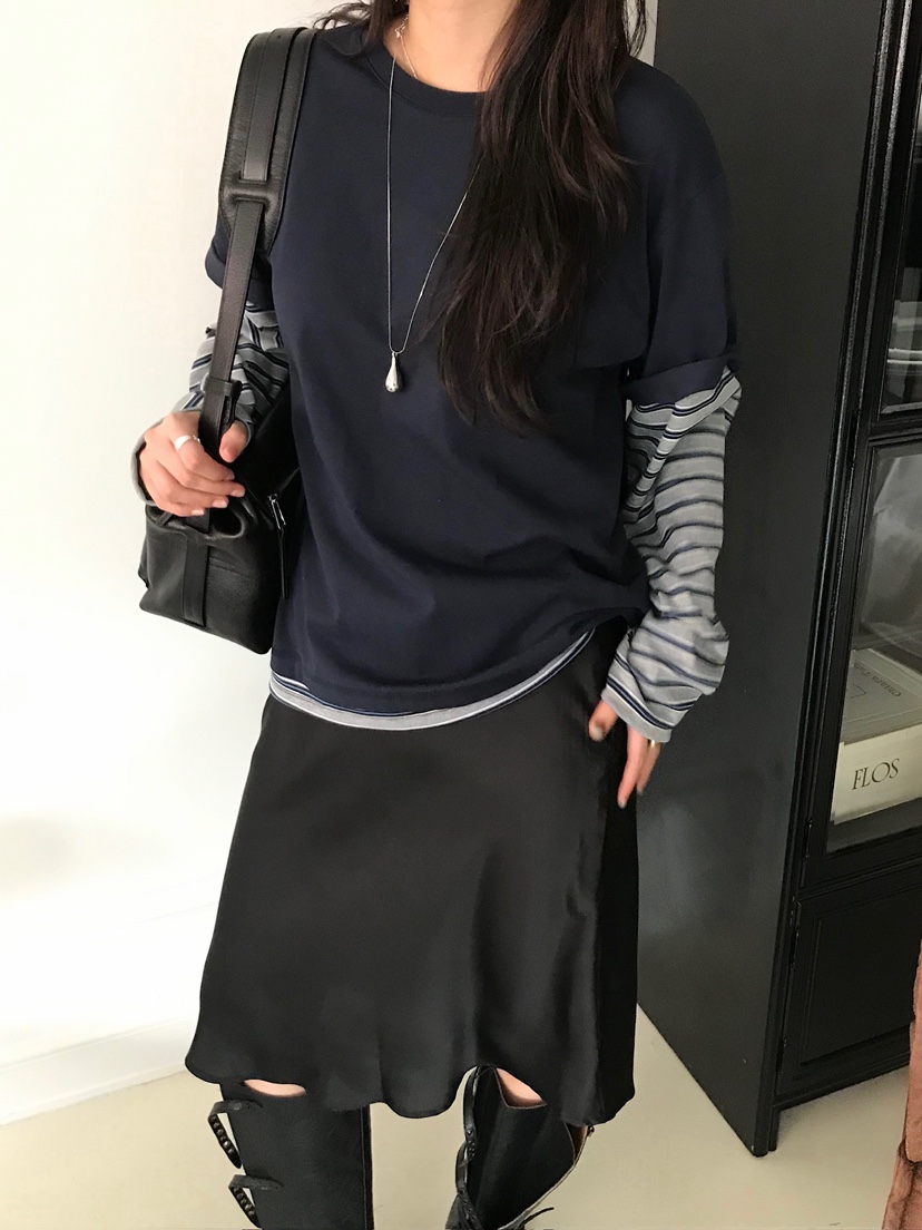 ESCHER東大門實拍女士新品職業休閑推薦時尚真品26春夏長袖T恤ESCHER長袖T恤