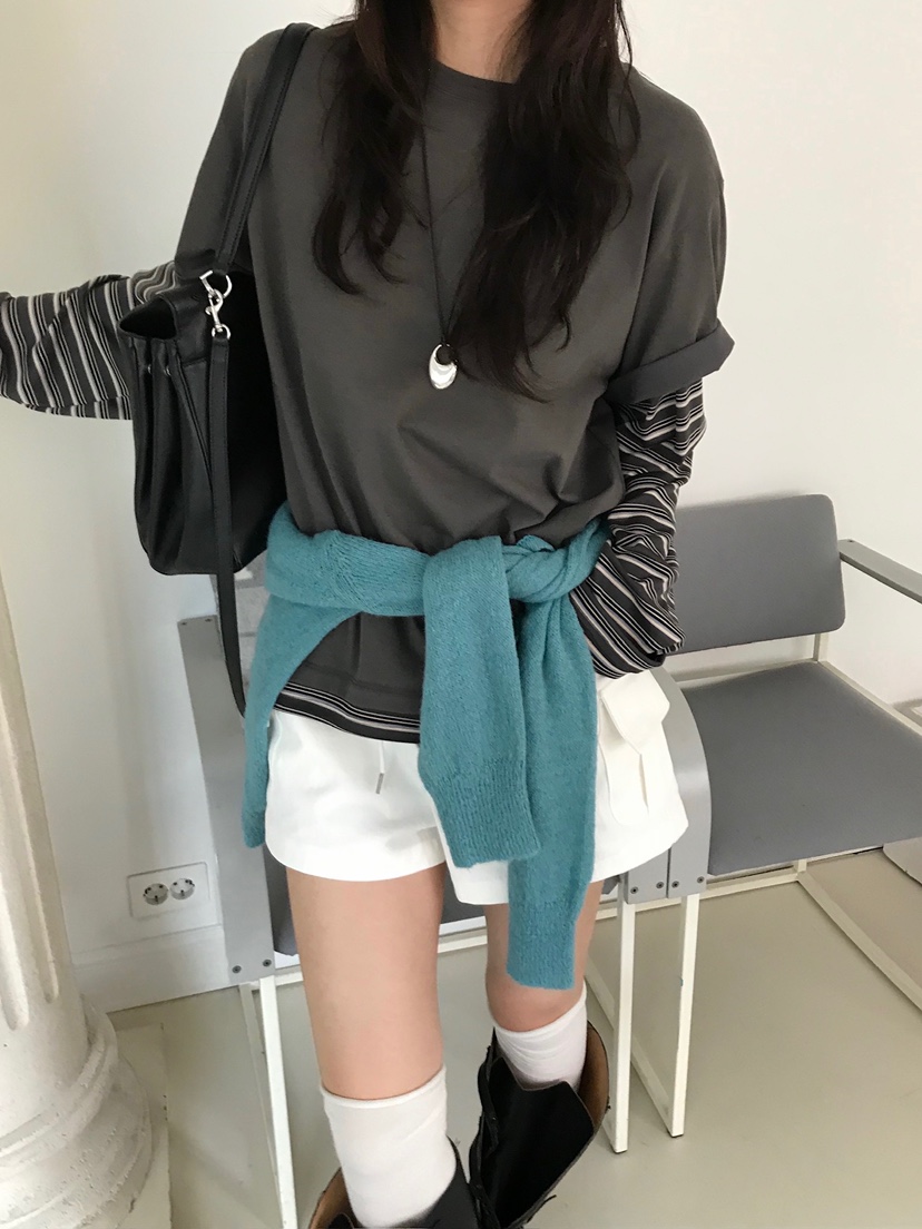 ESCHER東大門實拍女士新品職業休閑推薦時尚真品26春夏長袖T恤ESCHER長袖T恤