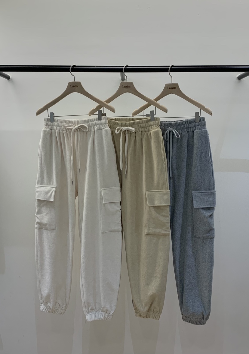 LA CREME東大門代購女士新品時尚熱賣推薦人氣休閑褲毛圈LA CREME休閑褲