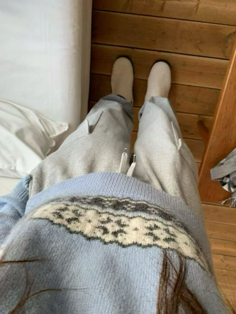 LA CREME東大門代購女士新品時尚熱賣推薦人氣休閑褲毛圈LA CREME休閑褲