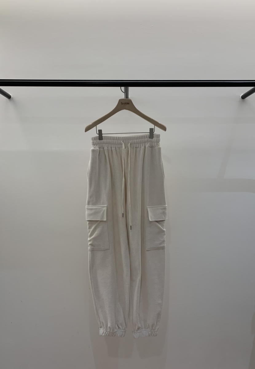 LA CREME東大門代購女士新品時尚熱賣推薦人氣休閑褲毛圈LA CREME休閑褲圖色1