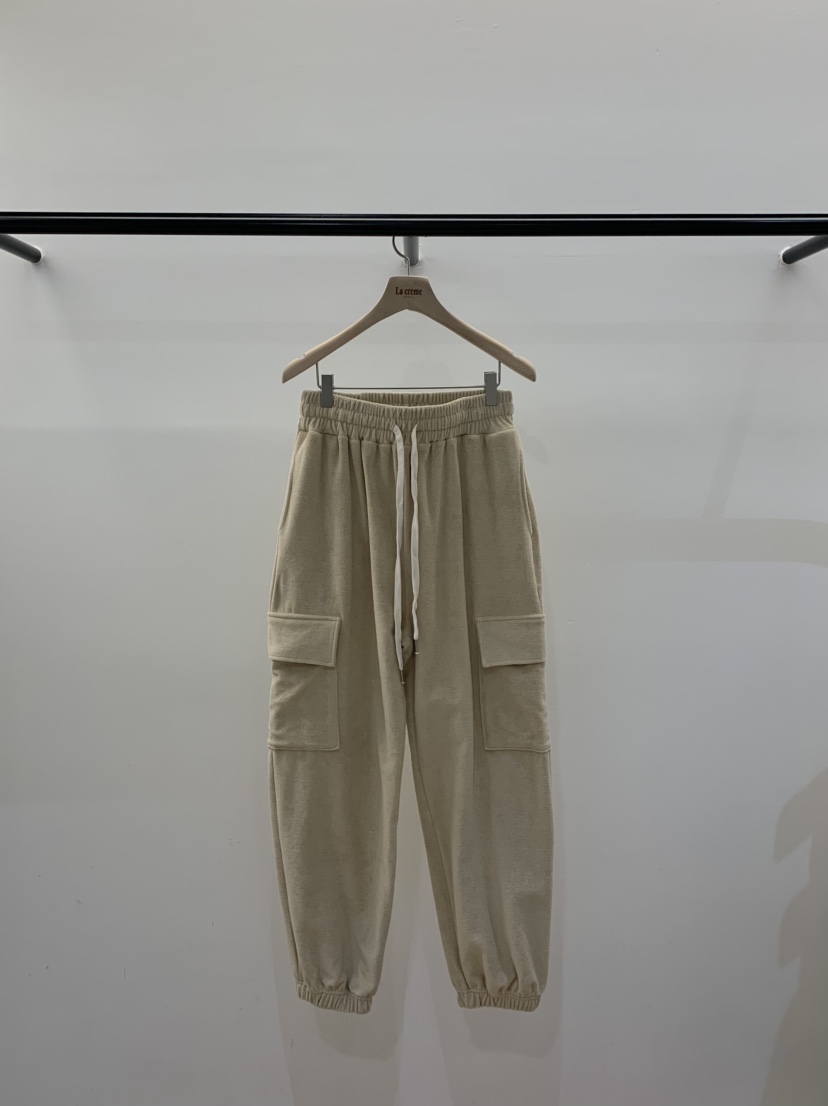 LA CREME東大門代購女士新品時尚熱賣推薦人氣休閑褲毛圈LA CREME休閑褲圖色2