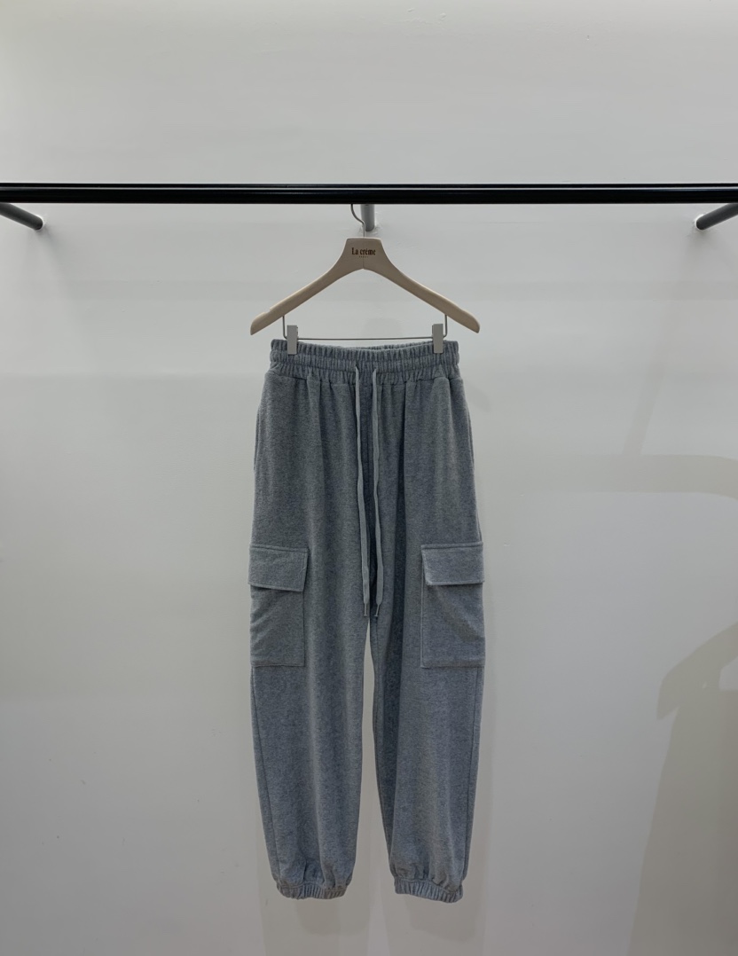 LA CREME東大門代購女士新品時尚熱賣推薦人氣休閑褲毛圈LA CREME休閑褲圖色3