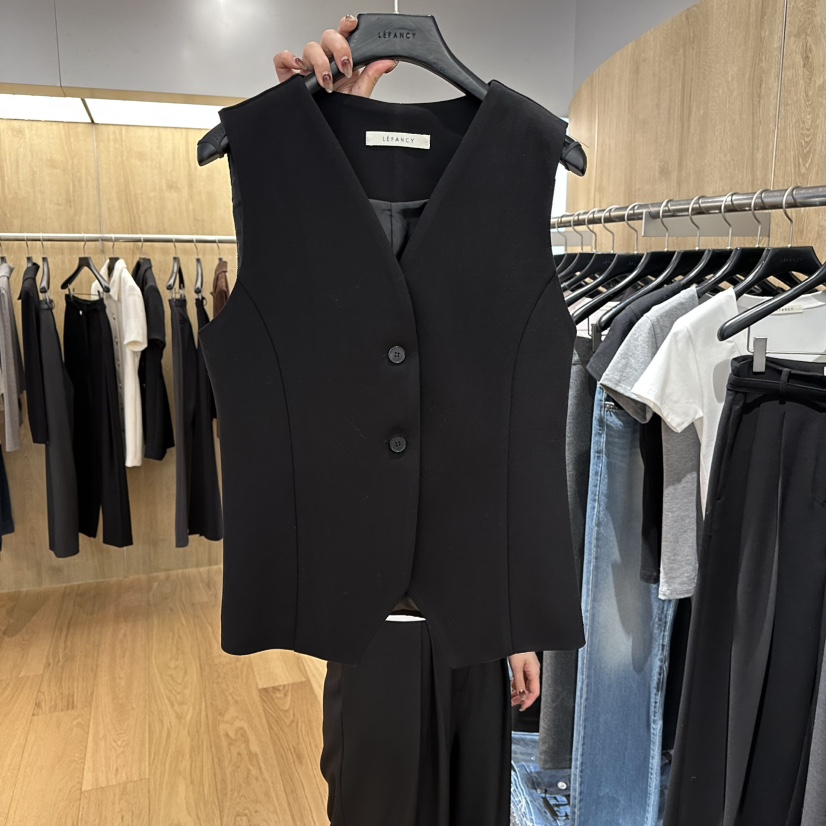 LEFANCY韓國直郵女士新款職業真品人氣時尚熱賣26春夏馬甲LEFANCY馬甲圖色3