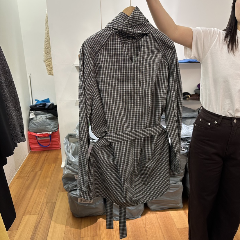 NAVE東大門直郵女裝新款推薦人氣休閑熱賣職業連衣裙含腰繩NAVE連衣裙