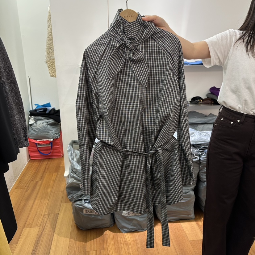 NAVE東大門直郵女裝新款推薦人氣休閑熱賣職業連衣裙含腰繩NAVE連衣裙圖色2