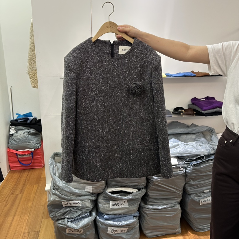 NAVE韓國代購女裝新品職業熱賣休閑真品推薦時尚夾克含飾品NAVE夾克圖色2