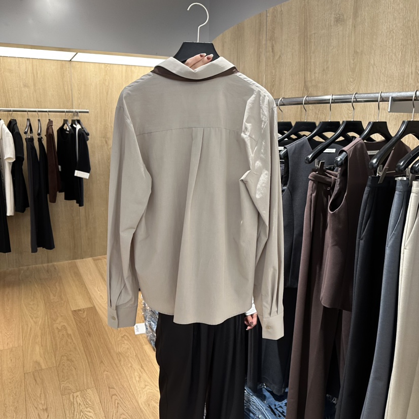 LEFANCY韓國代購女士新品熱賣人氣26春夏襯衫蕾絲衫含領帶LEFANCY襯衫/蕾絲衫