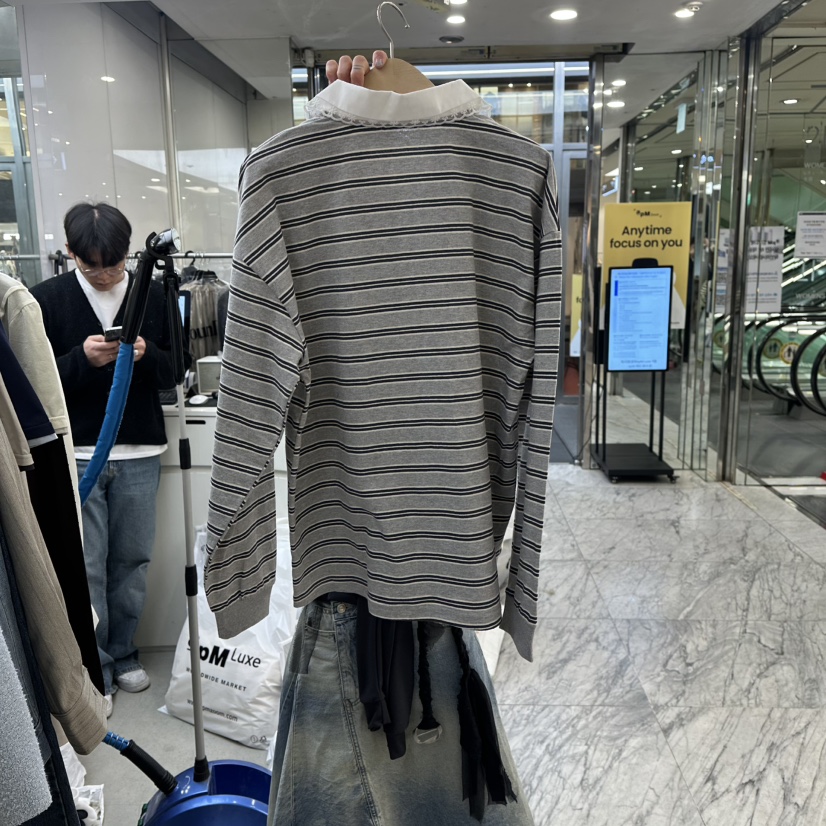 FOUNDATION東大門實拍女士新款人氣真品職業26春夏長袖T恤FOUNDATION長袖T恤