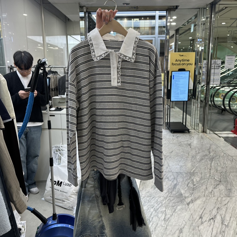 FOUNDATION東大門實拍女士新款人氣真品職業26春夏長袖T恤FOUNDATION長袖T恤圖色1