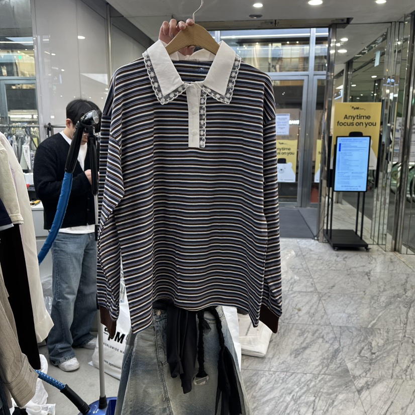 FOUNDATION東大門實拍女士新款人氣真品職業26春夏長袖T恤FOUNDATION長袖T恤圖色3