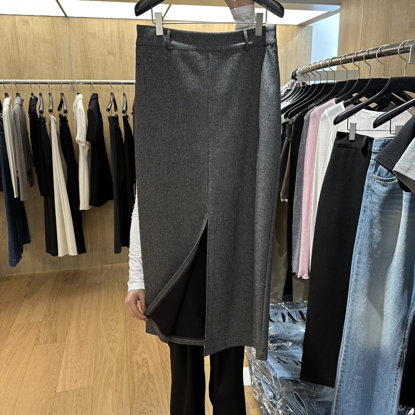 LEFANCY韓國代購女士新品熱賣26春夏真品職業時尚休閑長裙LEFANCY長裙