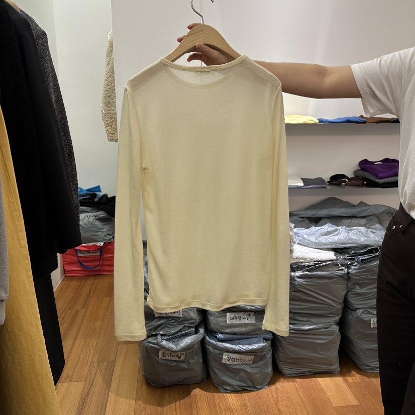 NAVE東大門實拍女裝新款休閑熱賣人氣推薦26春夏職業長袖T恤NAVE長袖T恤