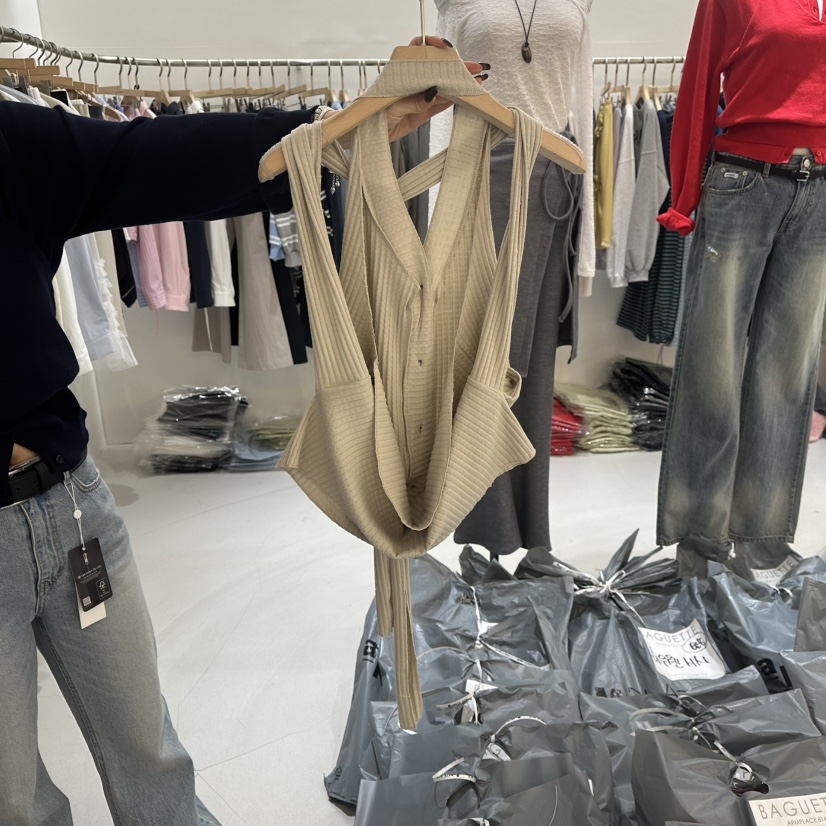 BAGUETTE-P東大門實拍女裝新款休閑真品吊帶背心不含內搭BAGUETTE-P吊帶/背心