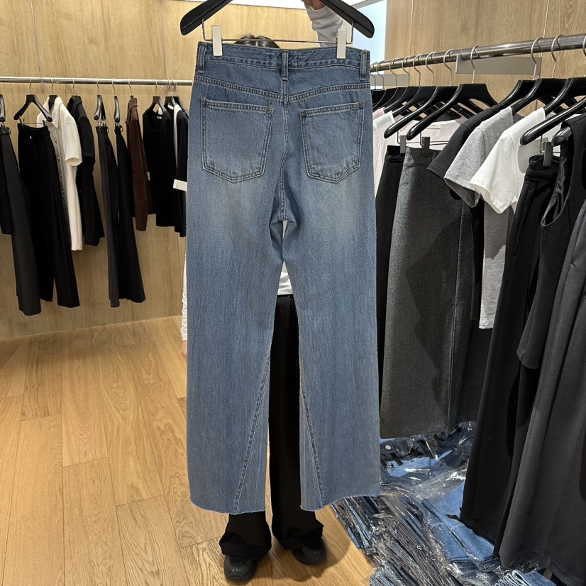 LEFANCY韓國代購女士新款時尚推薦人氣真品26春夏休閑牛仔褲LEFANCY牛仔褲