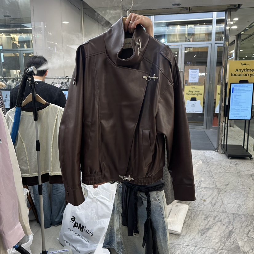 FOUNDATION韓國直郵女裝新款職業時尚26春夏熱賣真品夾克FOUNDATION夾克圖色1棕色