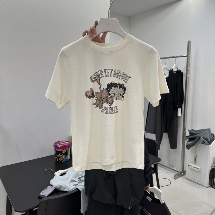 VISUAL SPACE韓國代購女士新款時尚人氣推薦熱賣休閑T恤VISUAL SPACET恤圖色1