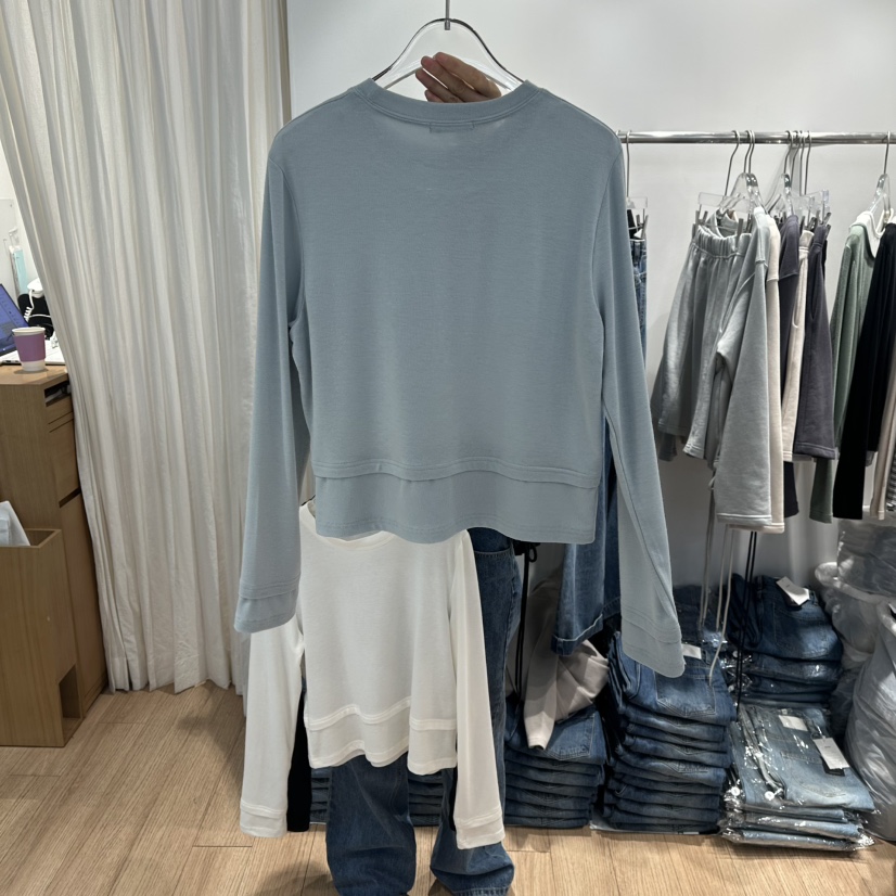 STORIES東大門實拍女裝新品推薦熱賣職業休閑時尚長袖T恤STORIES長袖T恤