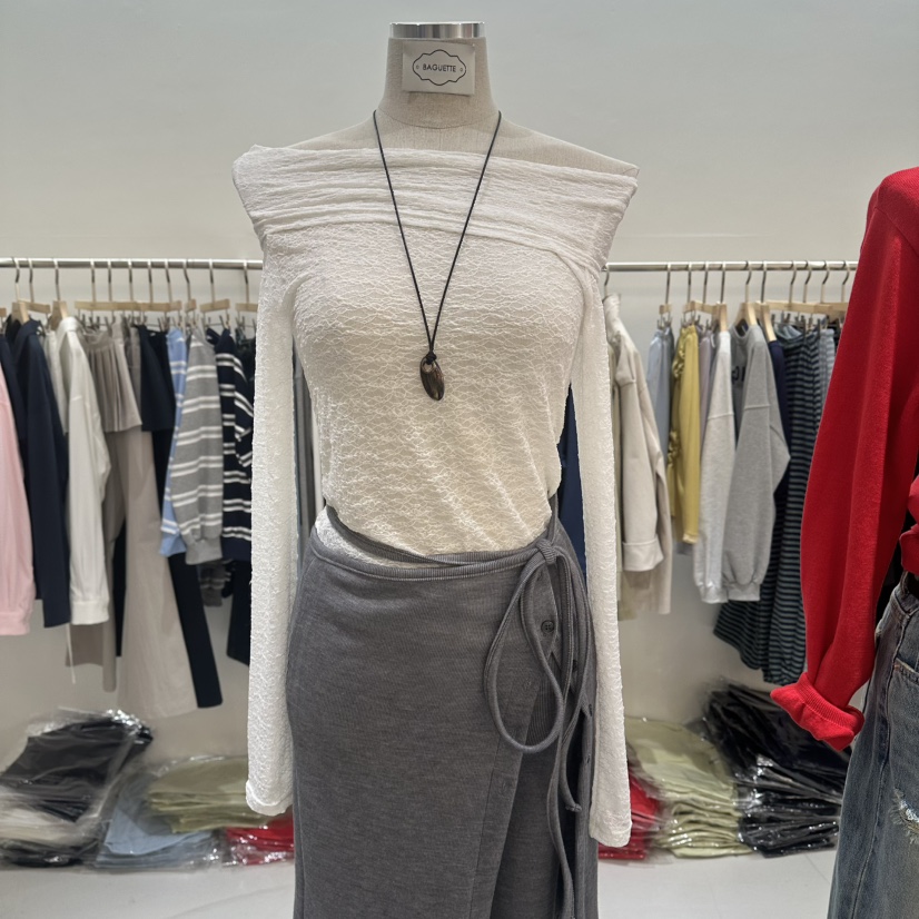 BAGUETTE-P韓國代購女士新品推薦休閑人氣熱賣職業長袖T恤BAGUETTE-P長袖T恤圖色1