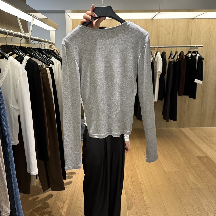 LEFANCY韓國直郵女裝新款推薦真品時尚26春夏長袖T恤假兩件LEFANCY長袖T恤