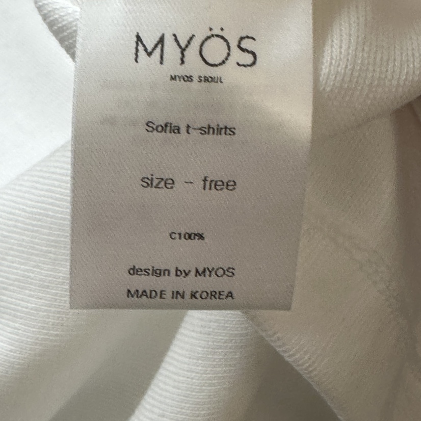 MYOS東大門代購女裝新品真品人氣休閑職業時尚T恤不含內搭MYOST恤