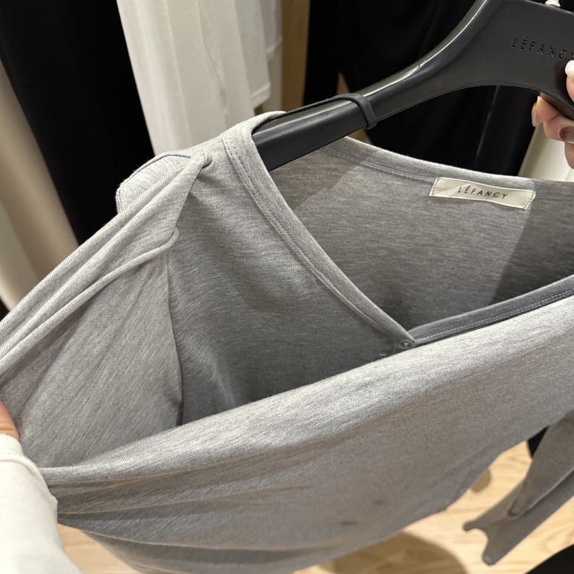 LEFANCY韓國代購女士新款休閑推薦真品人氣職業熱賣長袖T恤LEFANCY長袖T恤