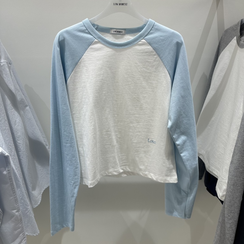 LOW MOMENT韓國直郵女士新品職業26春夏推薦熱賣長袖T恤LOW MOMENT長袖T恤圖色2