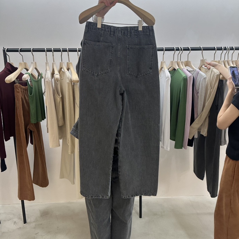 MYOS韓國代購女士新款26春夏時尚職業推薦真品人氣牛仔褲MYOS牛仔褲