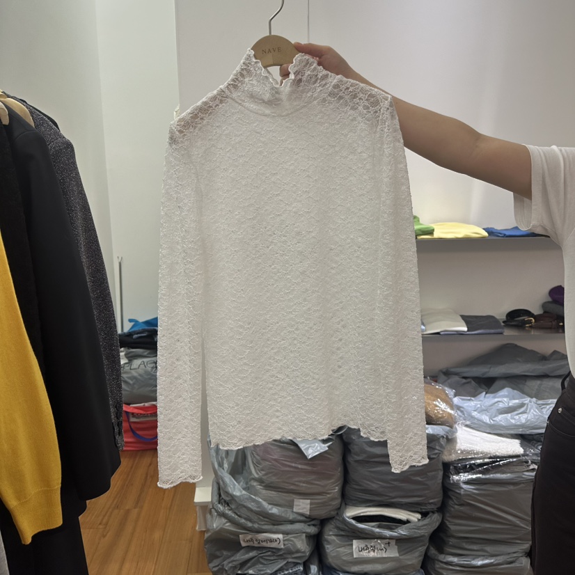 NAVE韓國代購女裝新品熱賣時尚職業推薦真品休閑襯衫蕾絲衫NAVE襯衫/蕾絲衫圖色1