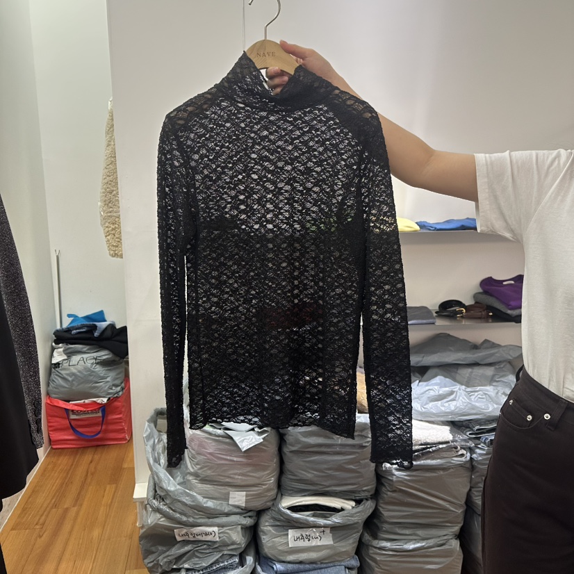 NAVE韓國代購女裝新品熱賣時尚職業推薦真品休閑襯衫蕾絲衫NAVE襯衫/蕾絲衫圖色2