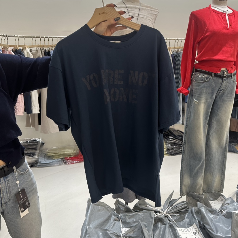 BAGUETTE-P東大門直郵女士新款真品人氣時尚職業熱賣T恤BAGUETTE-PT恤圖色2