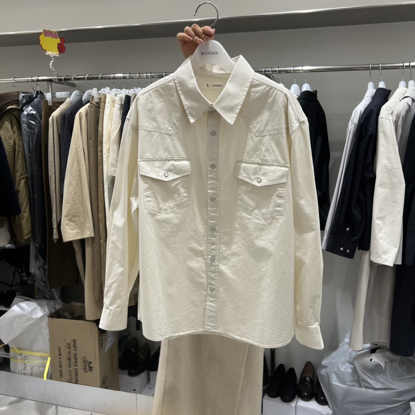 WOOD SAGE東大門實拍女裝新品推薦26春夏真品襯衫蕾絲衫WOOD SAGE襯衫/蕾絲衫圖色1